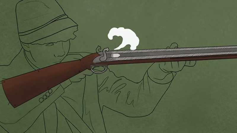 But the force of the bullet moving forward