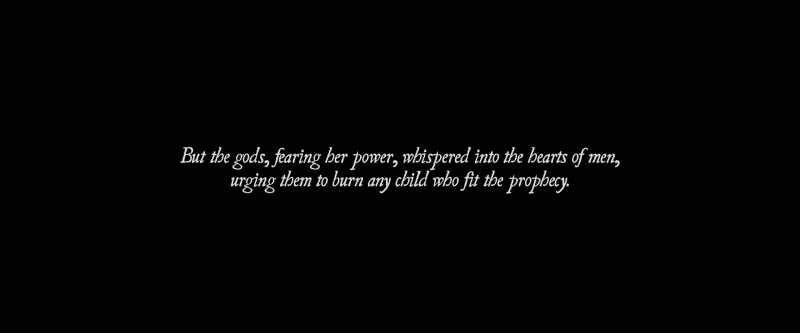 But the gods, fearing her power