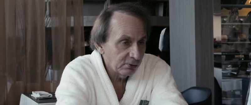 But the oddest part was his face, because he had this