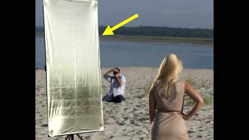 But if the photographer adds a reflective panel