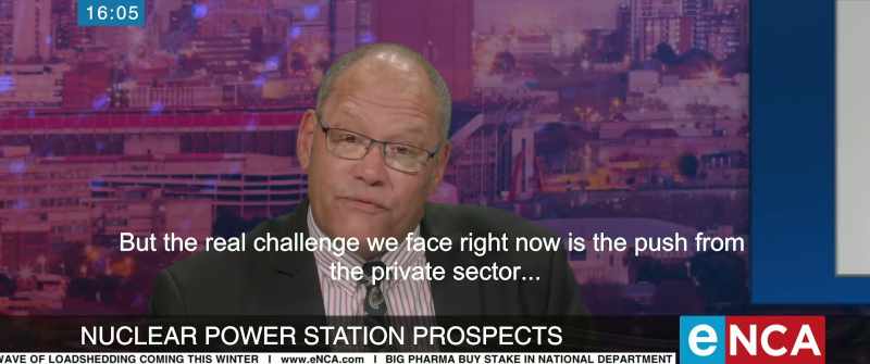 But the real challenge we face right now is the push from the private sector