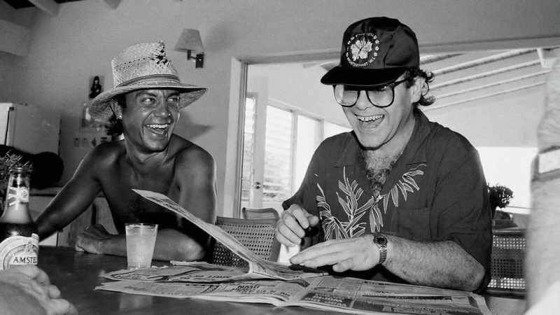 But the way we write, it's very strange. With Bernie and I, it's something