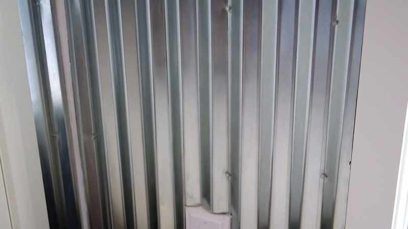 But then we added the metal wainscoting