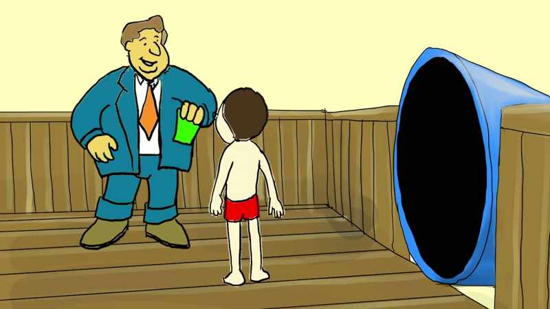 But then, you know, Uncle Gene's standing there