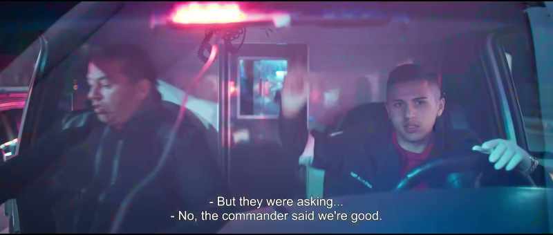 But they were asking... - No, the commander said we're good