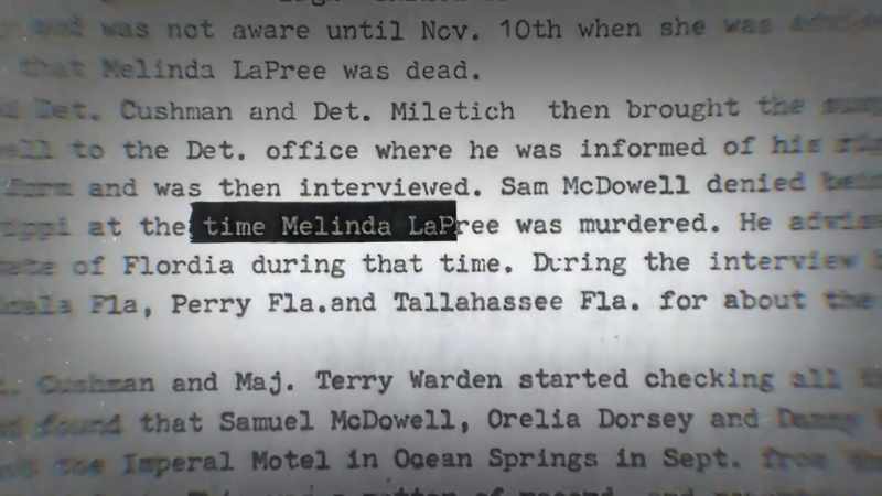 But, unfortunately, because of Melinda's body