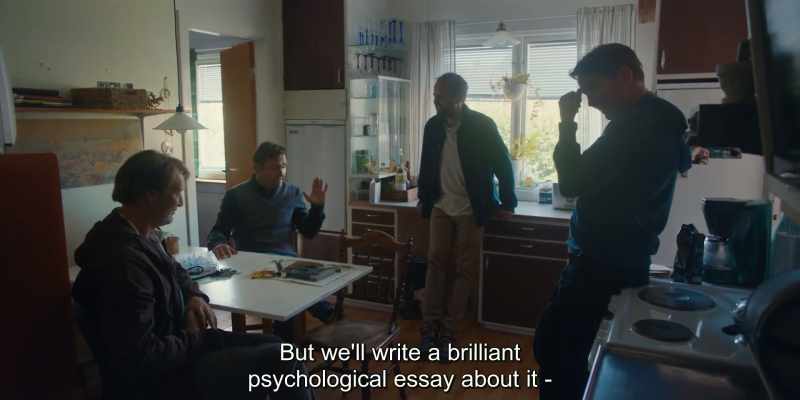 But we'll write a brilliant psychological essay about it