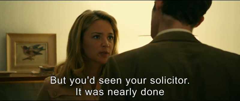But you'd seen your solicitor. It was nearly done