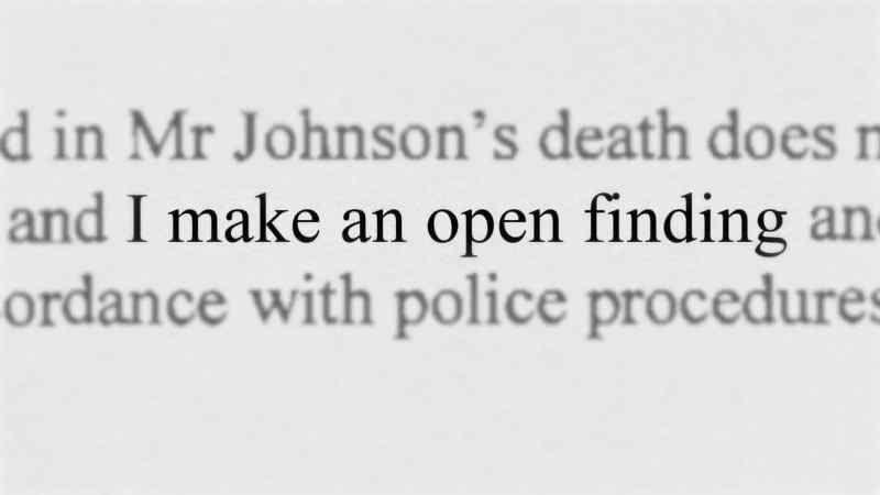 By making an open finding, the coroner was, potentially