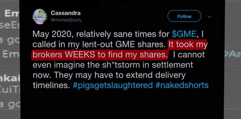 By selling shares that don't actually exist
