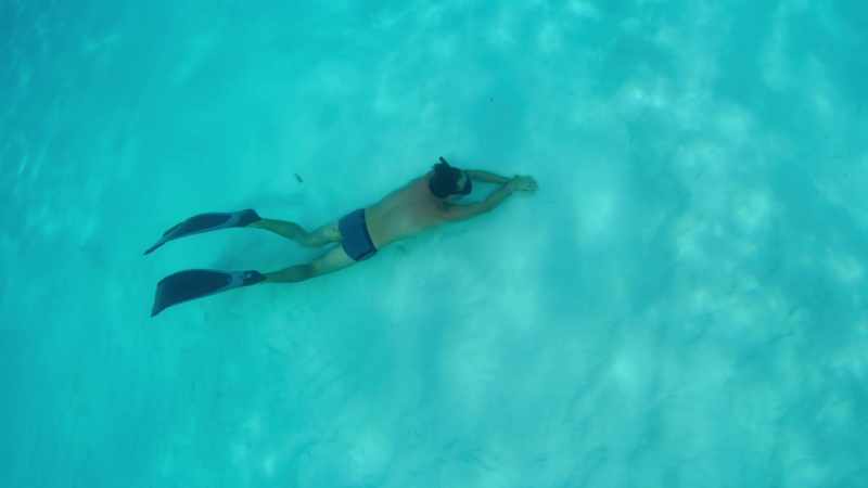 By the time I surfaced, I was a mile and a half