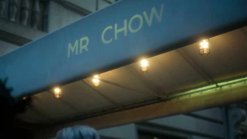 Cabbed to Mr. Chow's for Jean-Michel's party