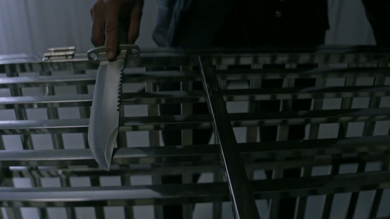 [cage clanks]