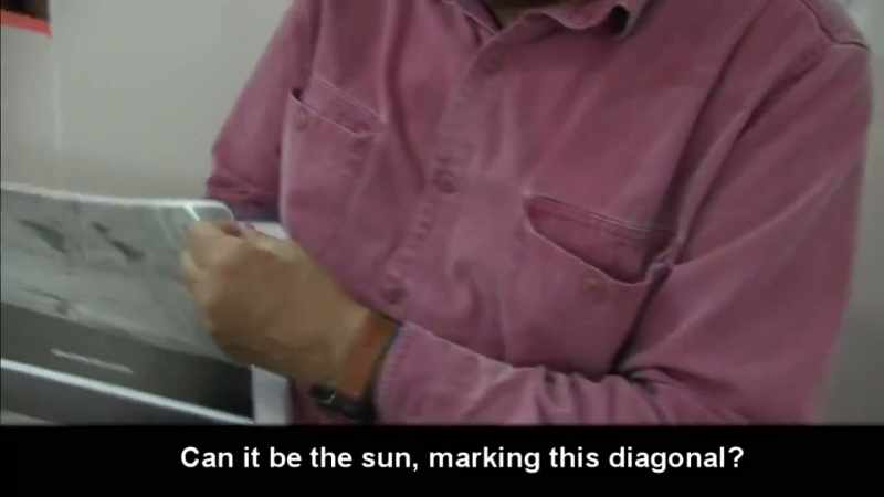 Can the Sun produce these diagonal shadows?