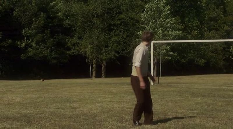Can't kick a ball straight to save his life
