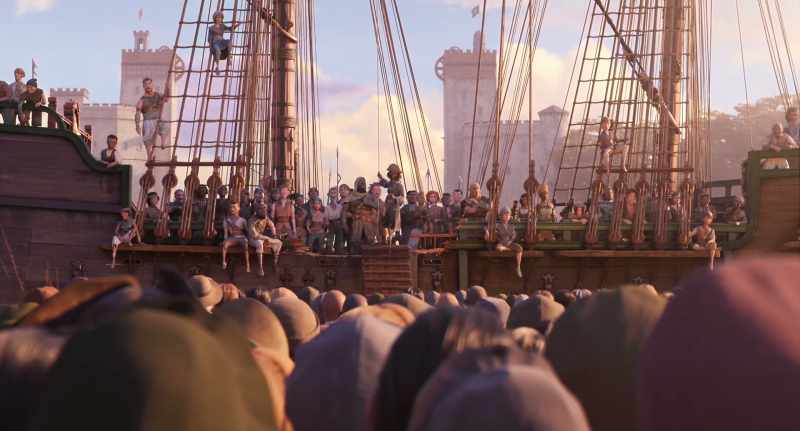 Captain Crow will visit the king and queen at first light