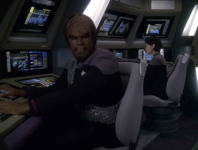 Captain on the bridge