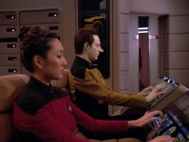 Captain on the bridge