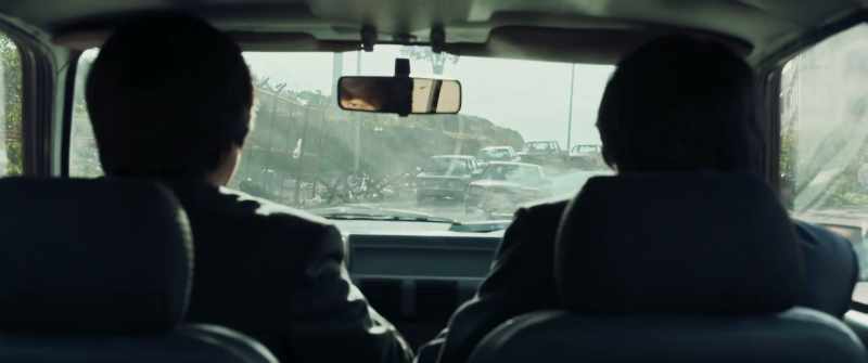 [car brake sound] [surprised moan]