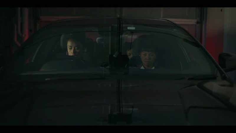 (CAR DOOR SHUTS, MUSIC STOPS)