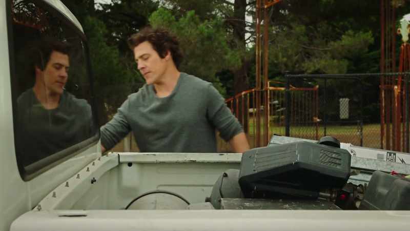 [car doors banging shut]