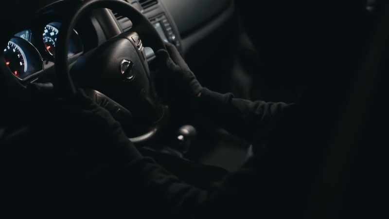 [car engine revving]
