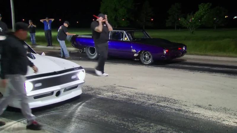 [car engine roaring]