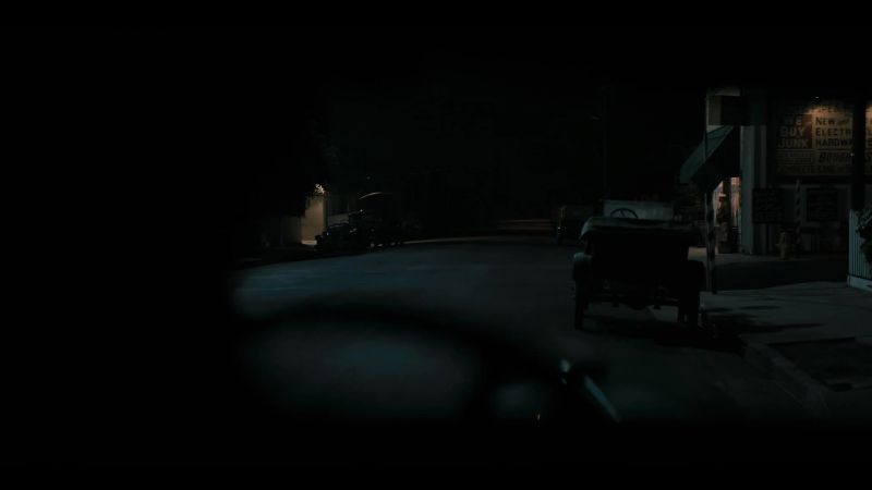 (CAR ENGINE RUMBLING) - (SIGHS)