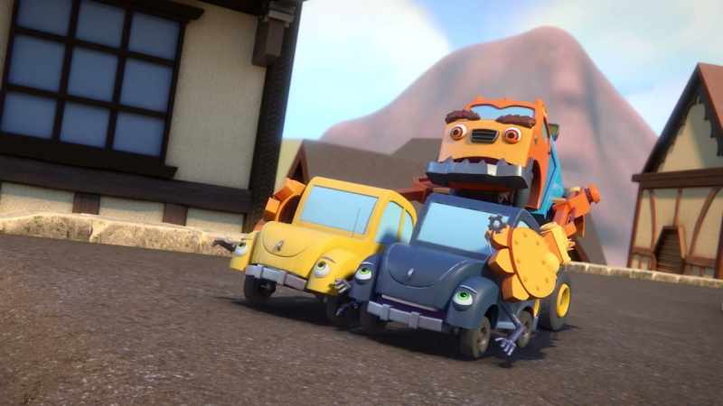 [car gasps]