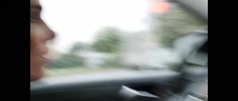[car honking]
