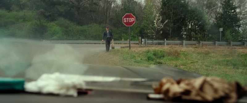 [car honks]