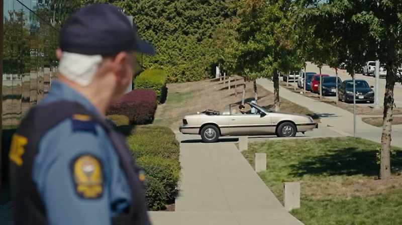 [car horn honking]