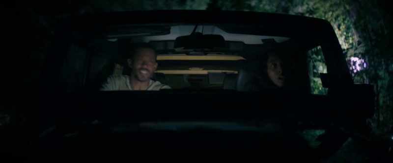 [car thudding]