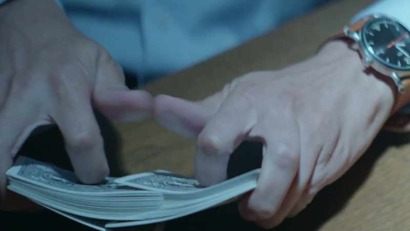 [cards shuffling]