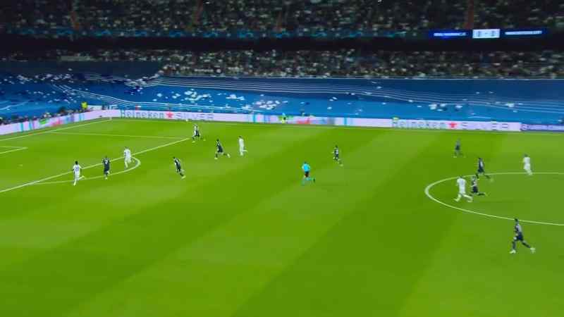 Carvajal crosses to the far post