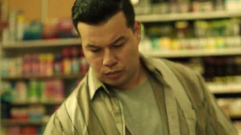 CASHIER: $9.78, please. -WOLGAST: Nine-seven... (laughs)