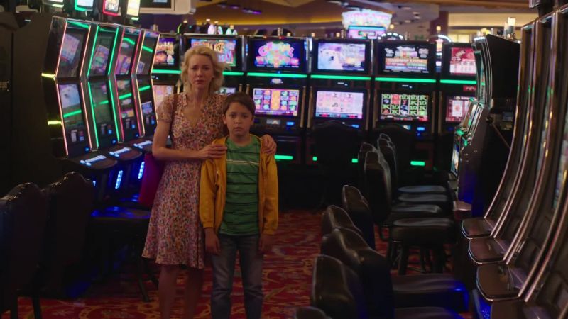 [casino games ringing, coins clinking]