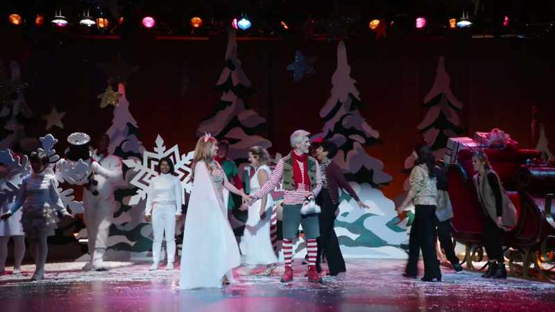 [cast] ♪ we wish you a merry christmas ♪