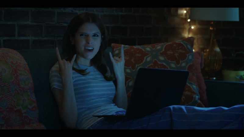 Catching up on work emails. - [laughs]