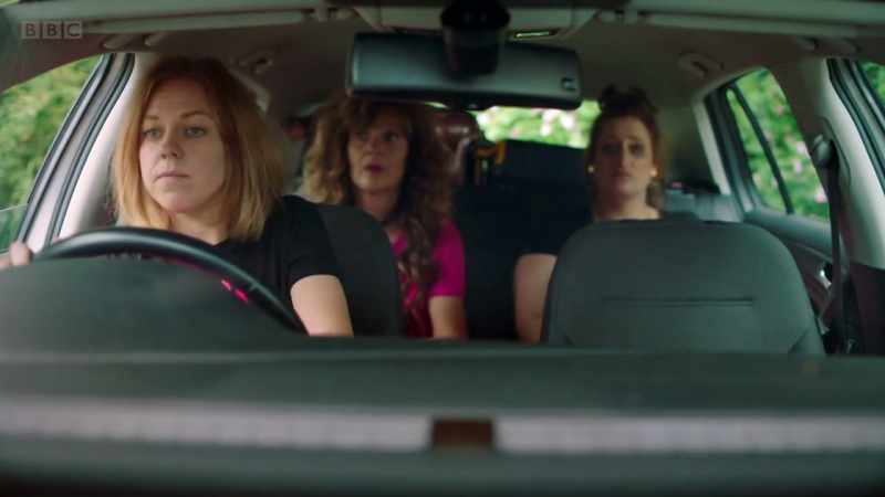 CATHY SIGHS AND HONKS HORN