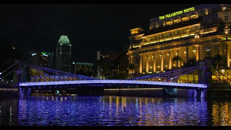 Cavenagh Bridge, hundred years old, built by the British