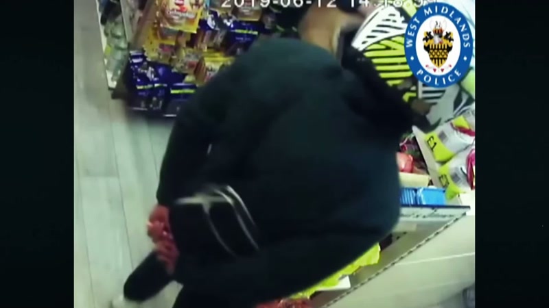 CCTV outside captured the rival gang members
