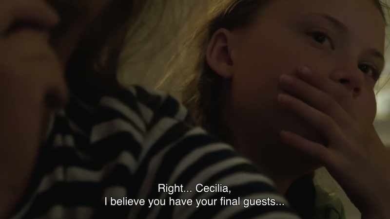 Cecilia, I believe as your last guests