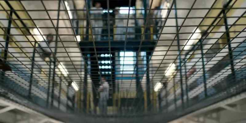 [cell door closes] -[inmates chattering]
