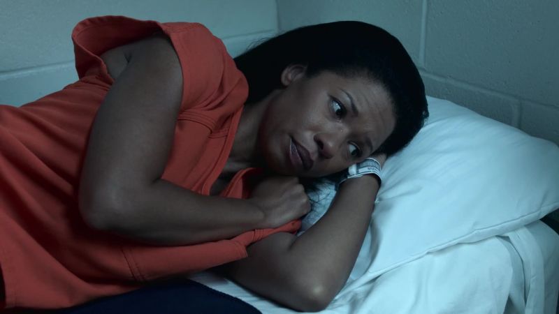 � [cell door opens] GUARD: Evening, Mrs. Wilder
