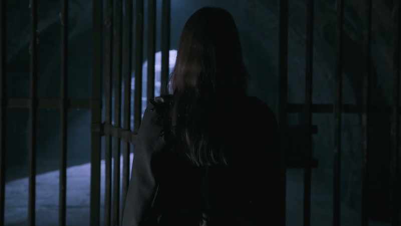 [cell door scraping]