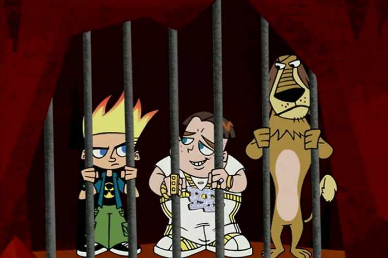 (CELL DOOR SLAMS SHUT) - (CHUCKLES)
