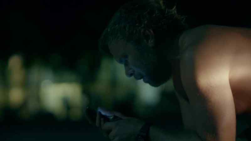 [cell phone beeps, then dialing]
