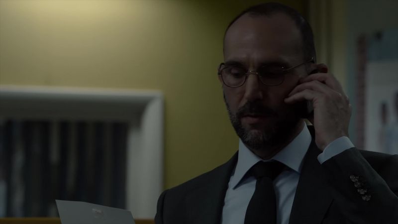 [cell phone beeps, then dials]