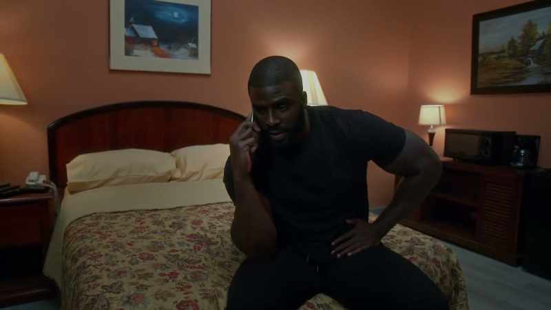 [Cell phone buzzing]